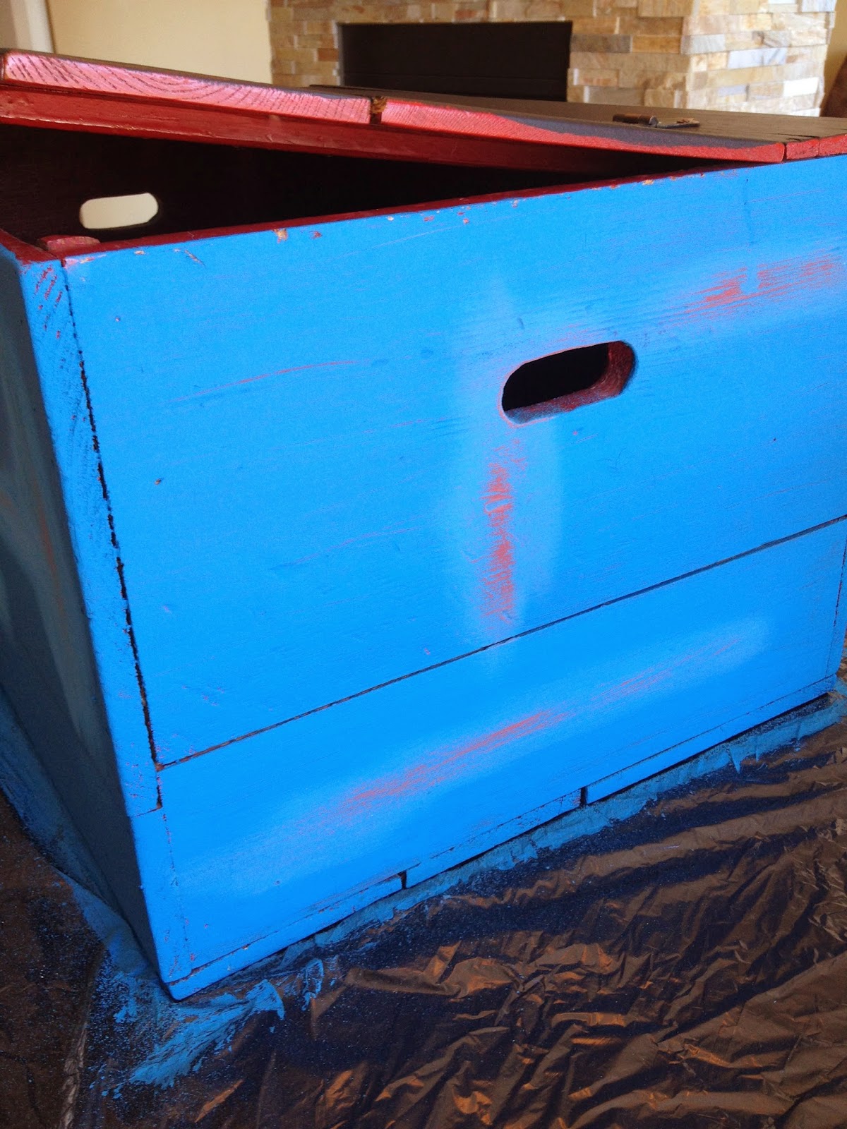 Sweet Stella's Upcycled Antique Toy Box DIY homedecor playroom